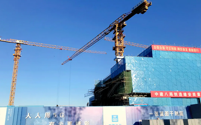 智能领航 | NG官网塔机助建雄安智慧城市产业园