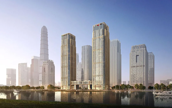 拔地而起！NG官网塔机助建中国人寿南方金融中心